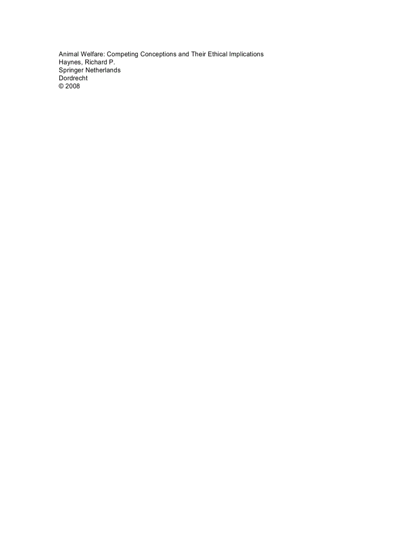 image for page Animal Welfare Competing Conceptions and Their Ethical Implications