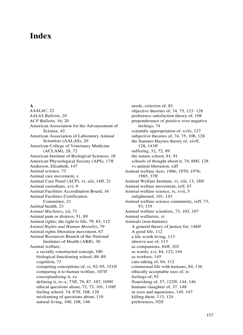 image for page Animal Welfare Competing Conceptions and Their Ethical Implications