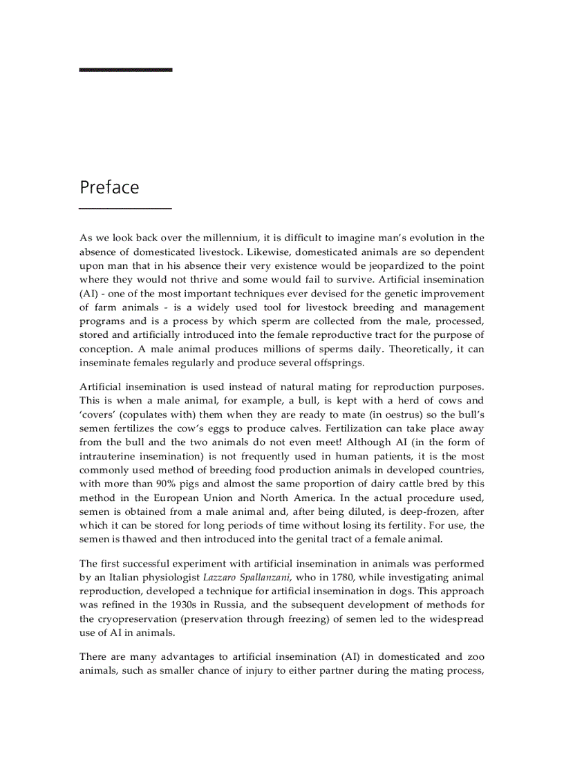 image for page Artificial Insemination in Farm Animals