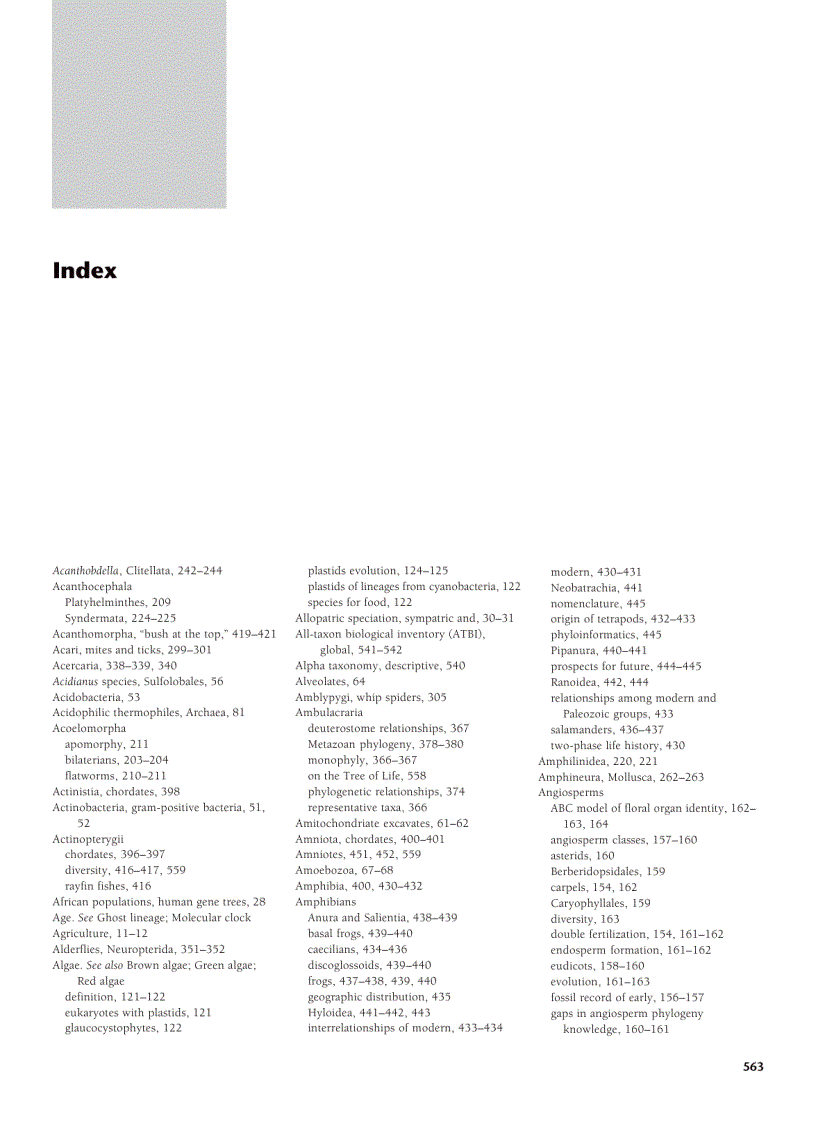 image for page Assembling the Tree of Life