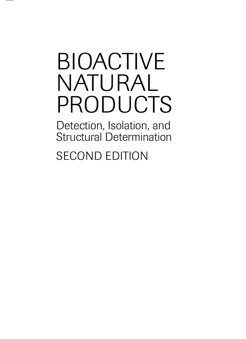image for page Bioactive Natural Products 2nd Edition