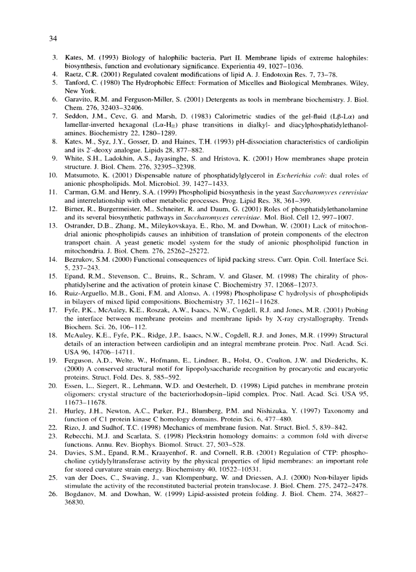 image for page Biochemistry of Lipids Lipoproteins and Membranes 4th Edition Volume 36