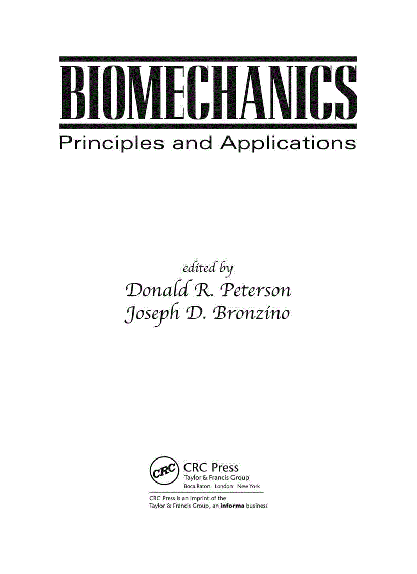 Biomechanics Principles and Applications 2nd Edition