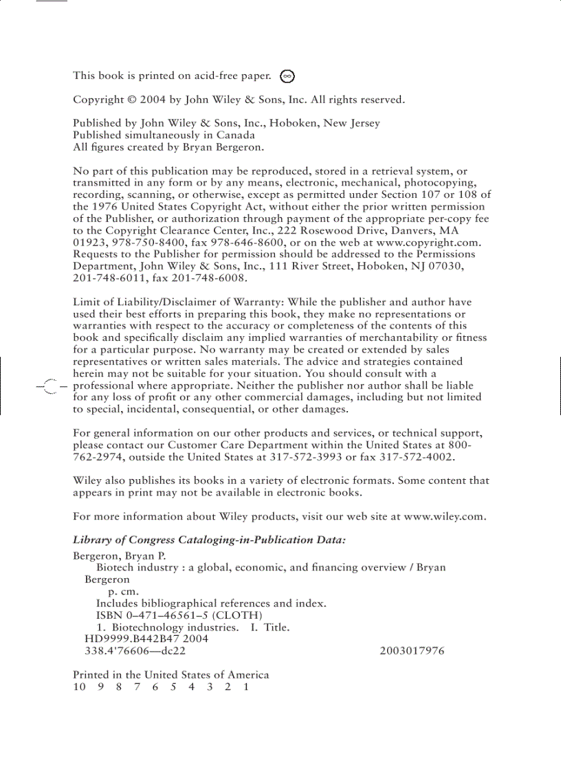 image for page Biotech Industry A Global