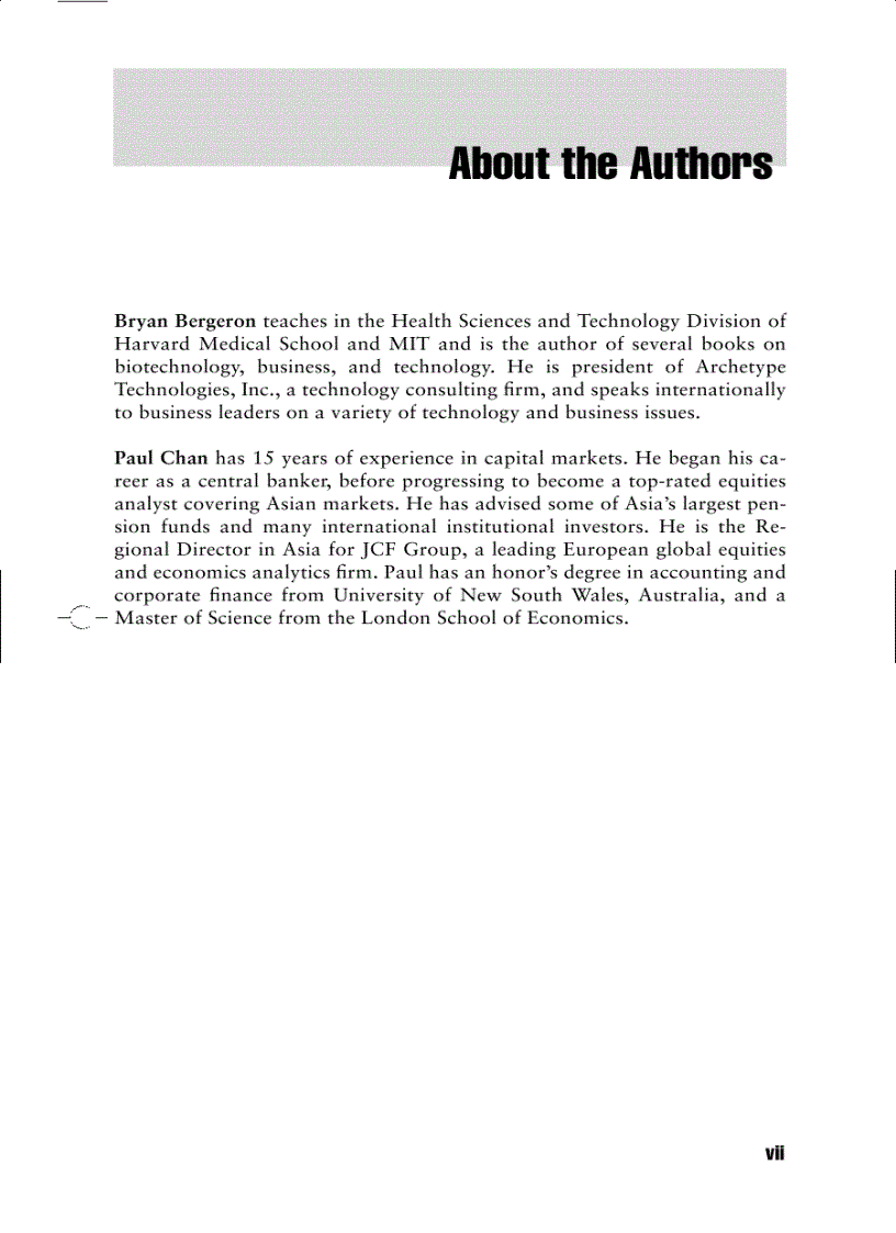 image for page Biotech Industry A Global