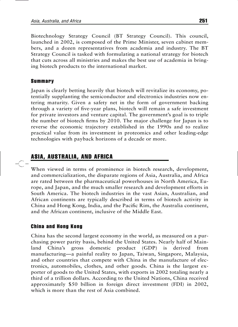 image for page Biotech Industry A Global