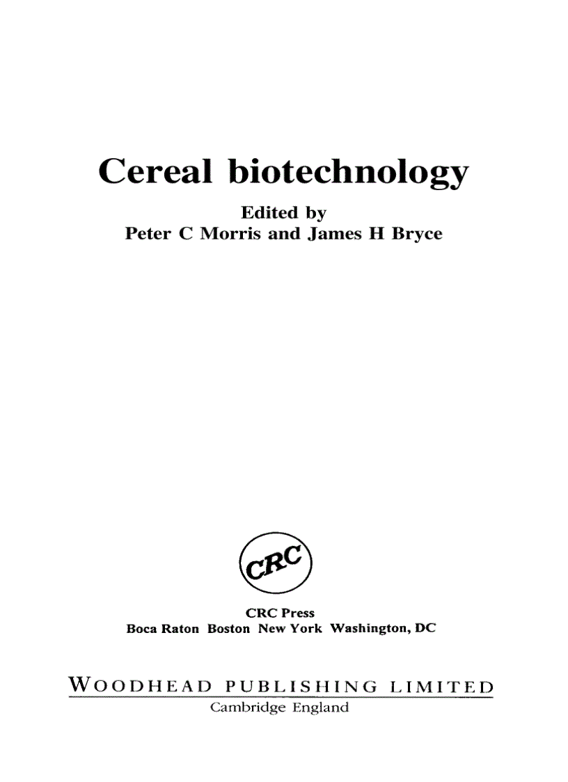 image for page Cereal Biotechnology