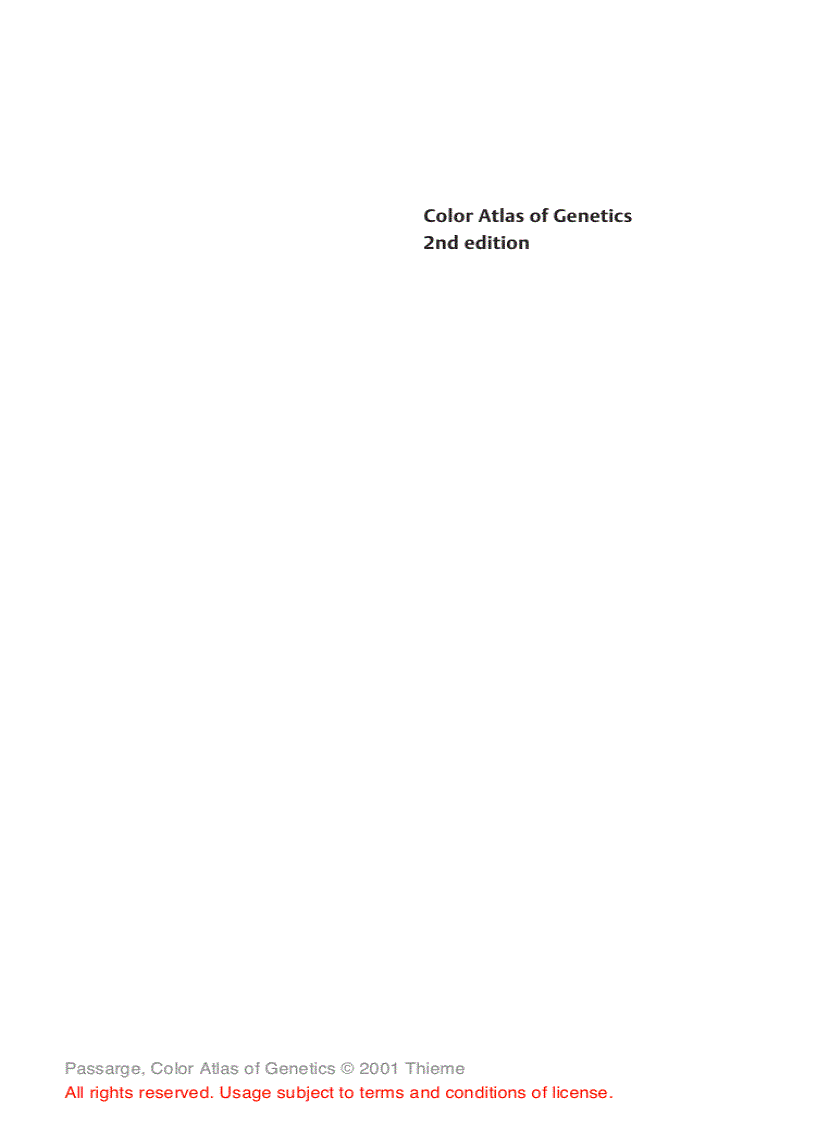image for page Color Atlas of Genetics Thieme Flexibook 2nd Edition