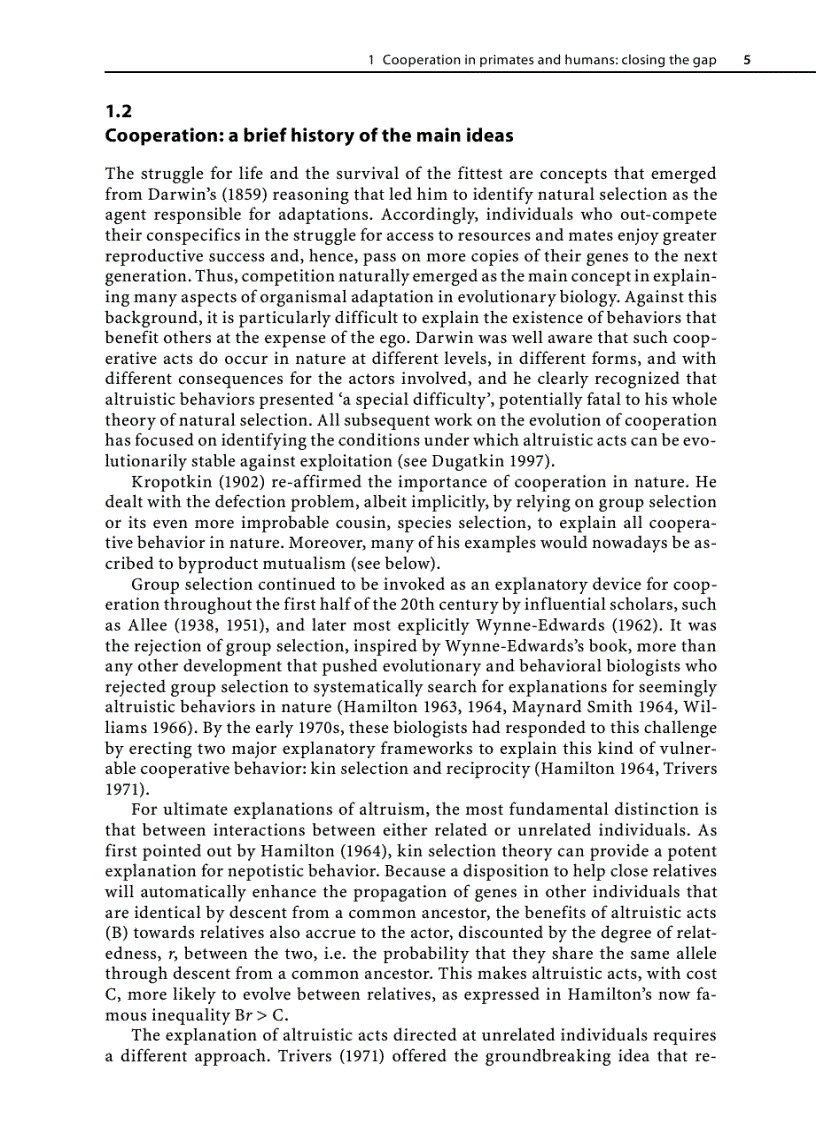 image for page Cooperation in Primates and Humans