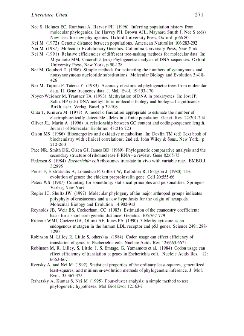 image for page Data Analysis in Molecular Biology and Evolution