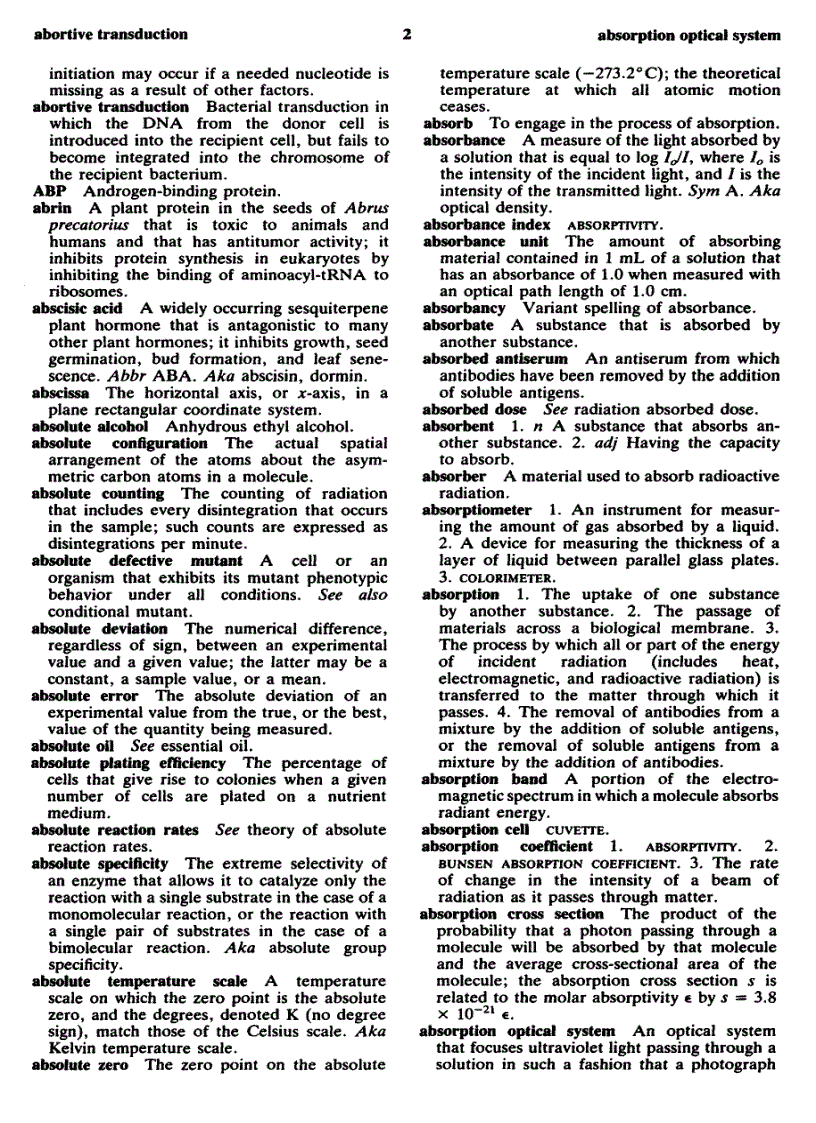image for page Dictionary of Biochemistry and Molecular Biology 2nd Edition
