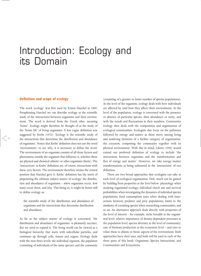 image for page Ecology