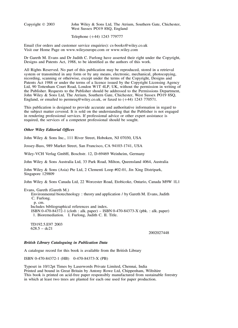 image for page Environmental Biotechnology Theory and Application