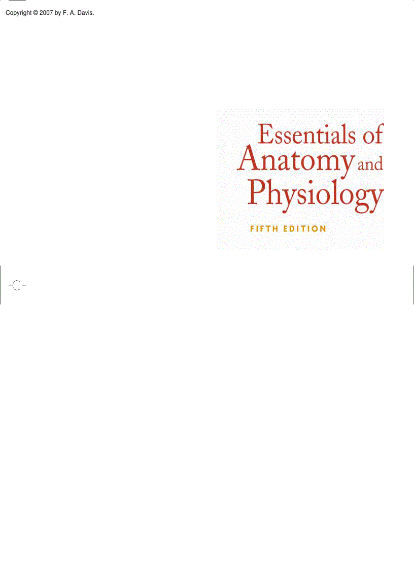 image for page Essentials of Anatomy and Physiology 5th Edition