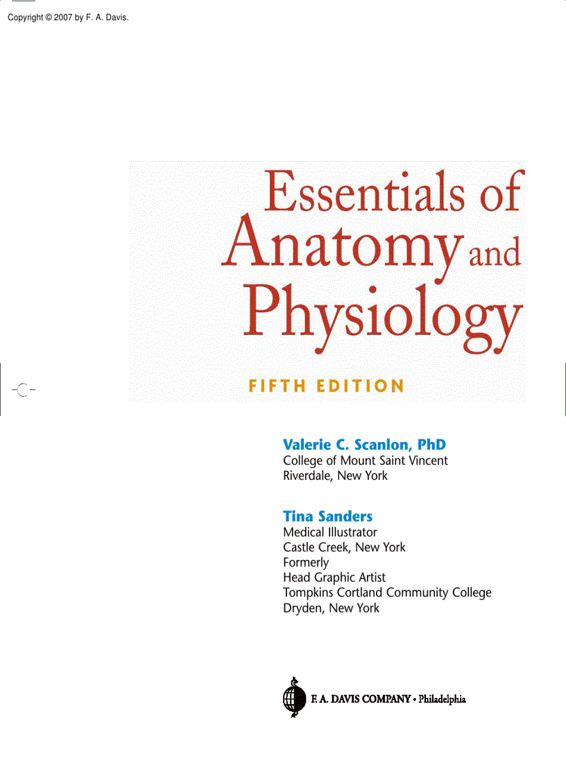 image for page Essentials of Anatomy and Physiology 5th Edition