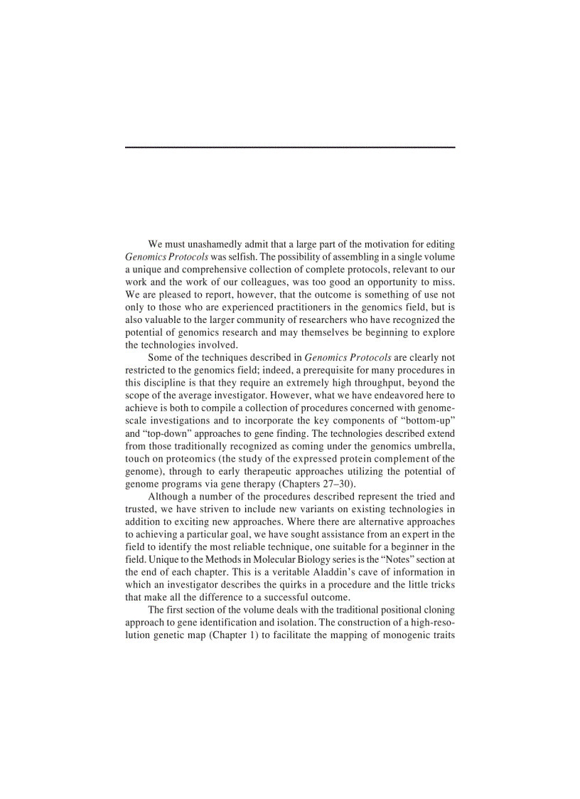 image for page Genomics Protocols Methods in Molecular Biology