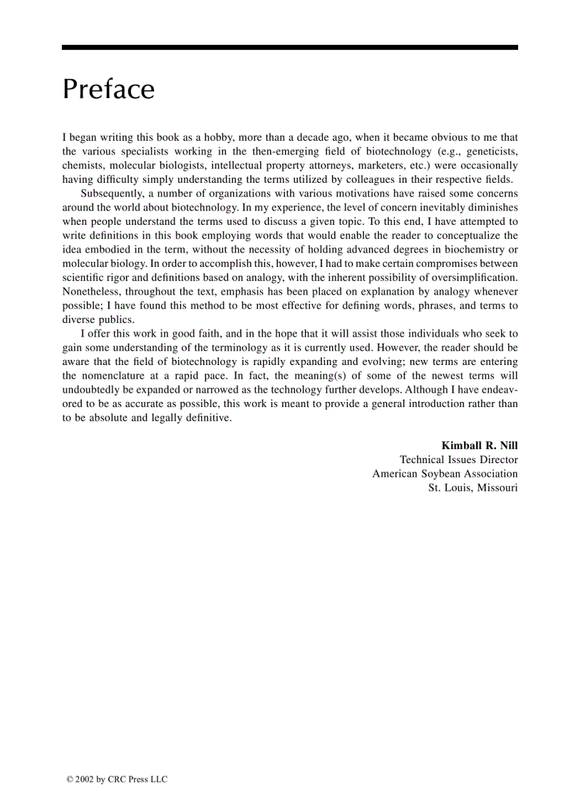 image for page Glossary of Biotechnology Terms 3rd Edition