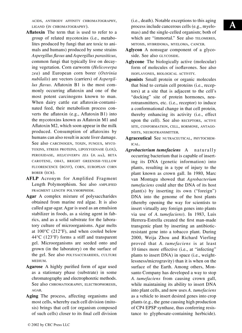 image for page Glossary of Biotechnology Terms 3rd Edition