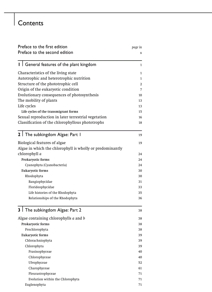 image for page Green Plants Their Origin and Diversity 2nd Edition