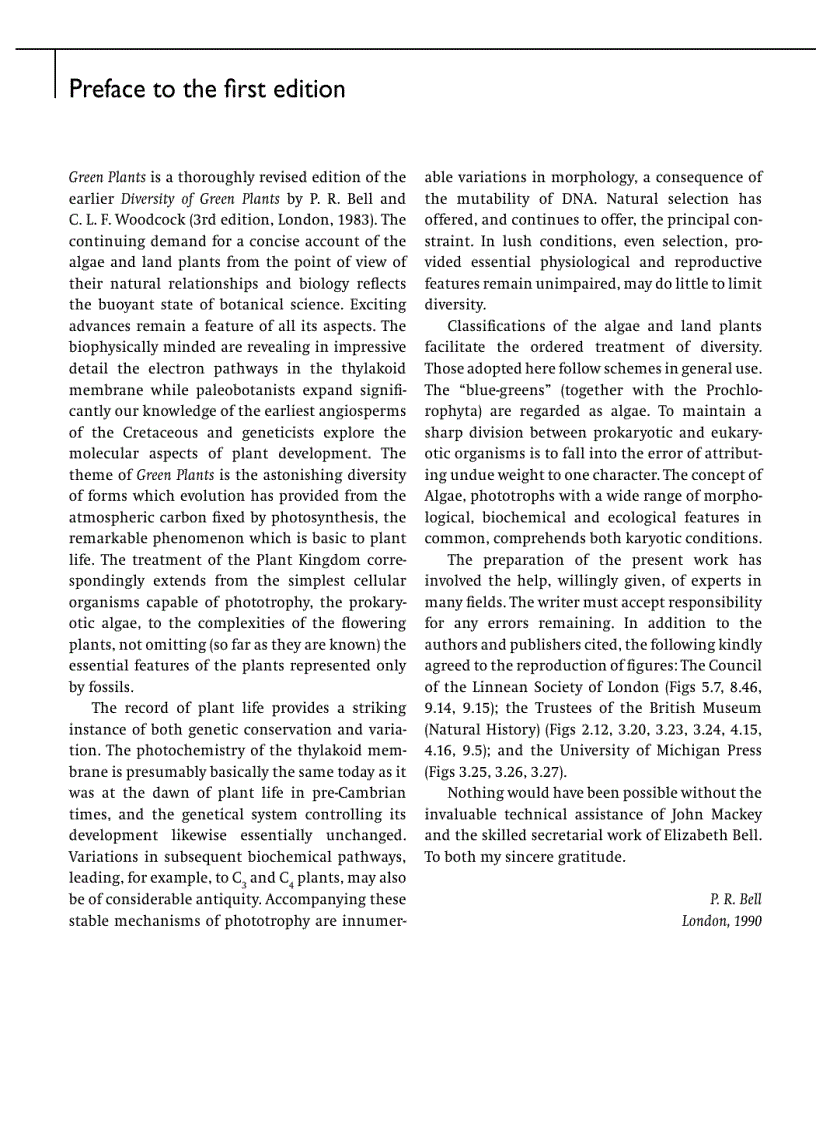 image for page Green Plants Their Origin and Diversity 2nd Edition