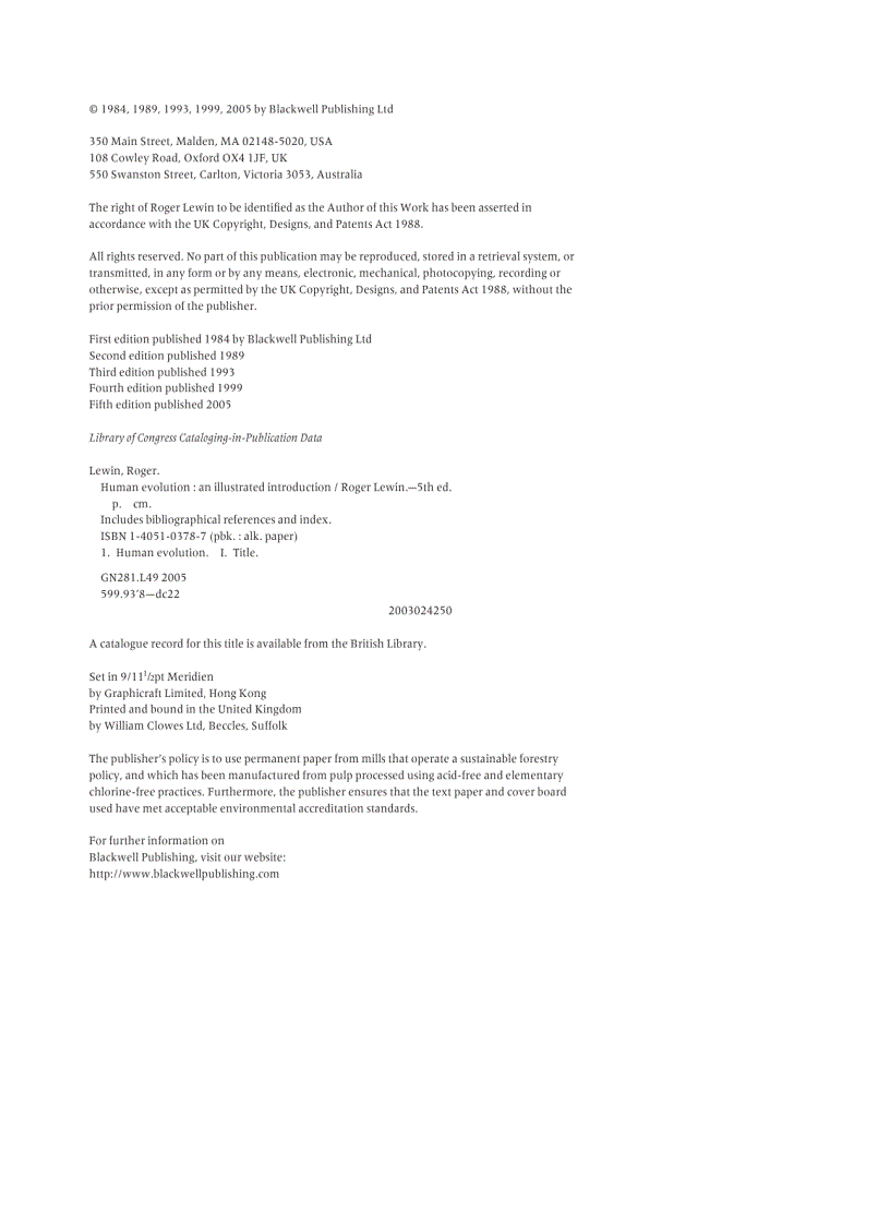 image for page Human Evolution