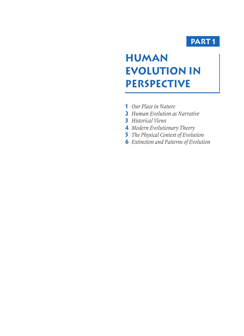 image for page Human Evolution