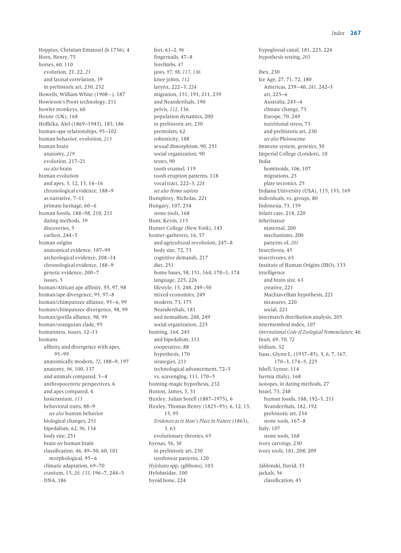 image for page Human Evolution
