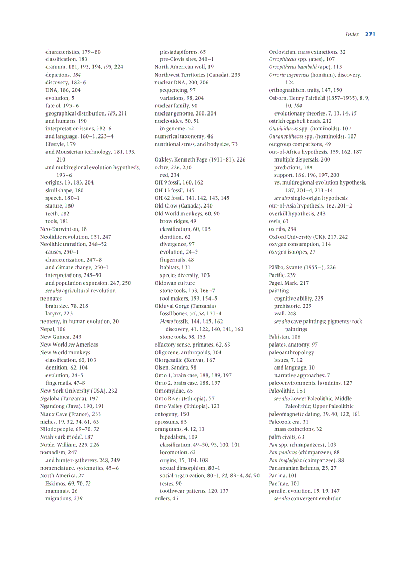 image for page Human Evolution