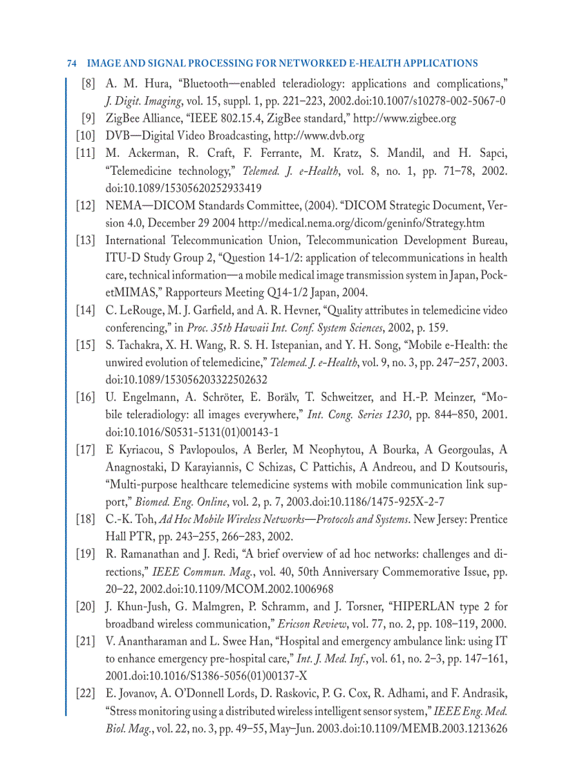image for page Image and Signal Processing for Networked eHealth Applications