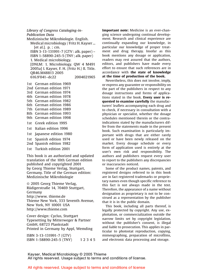 image for page Medical Microbiology 1st Edition