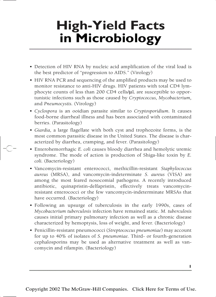 image for page Microbiology PreTest Self Assessment and Review 10th Edition
