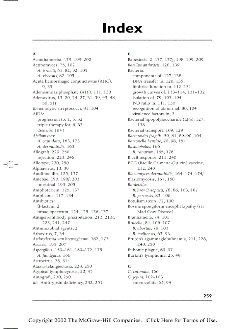 image for page Microbiology PreTest Self Assessment and Review 10th Edition