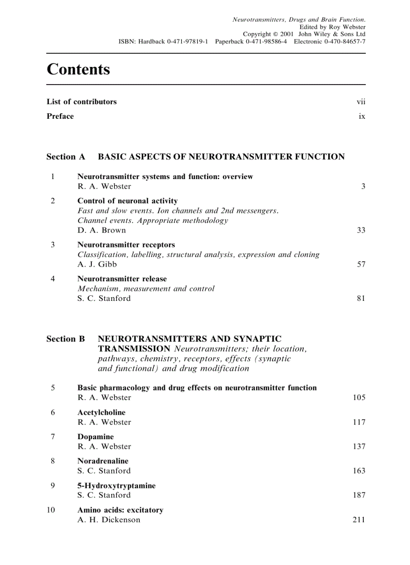 image for page Neurotransmitters