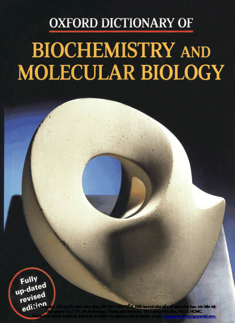 image for page Oxford Dictionary of Biochemistry and Molecular Biology