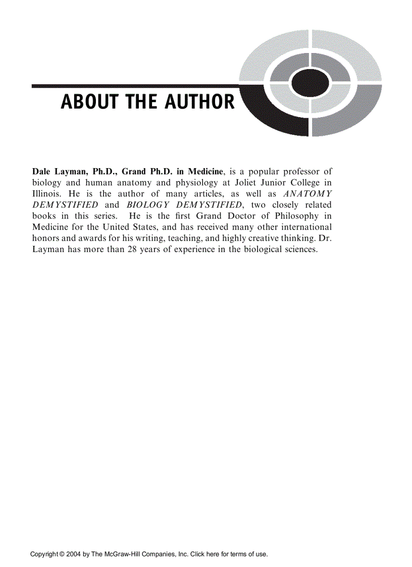 image for page Physiology Demystified 1st Edition