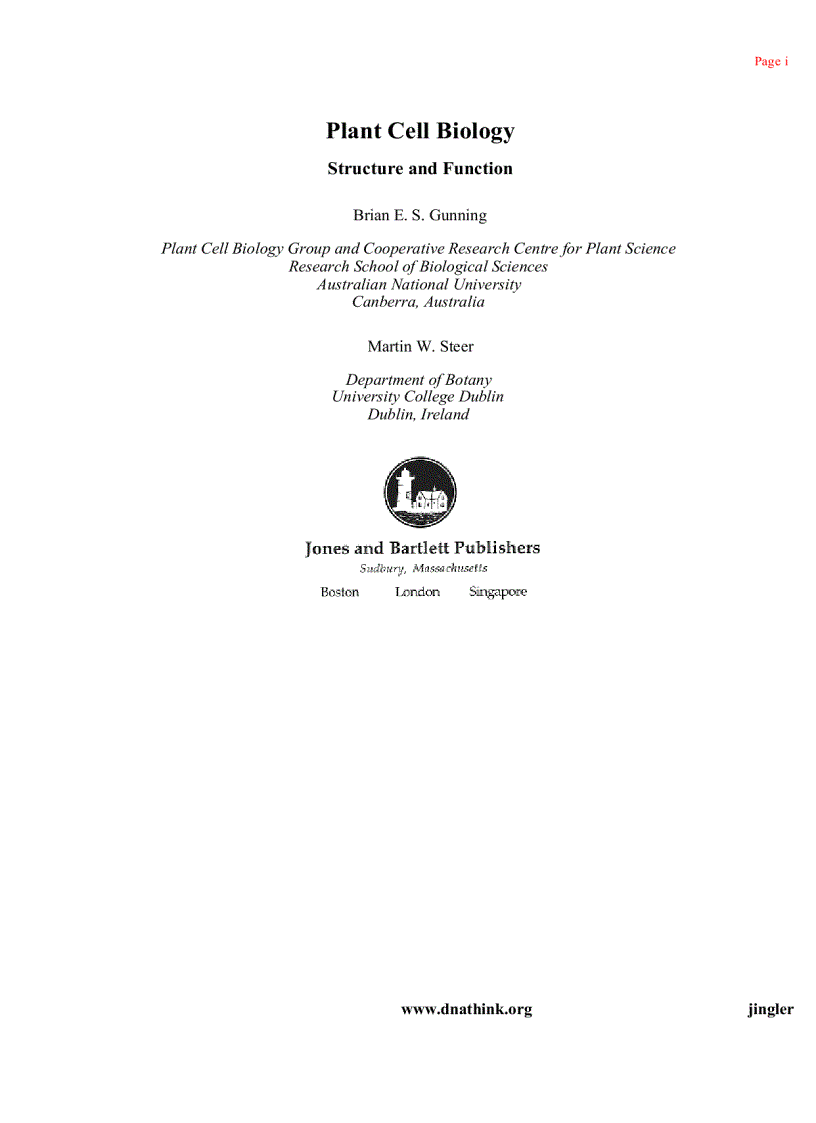 image for page Plant Cell Biology 1st Edition