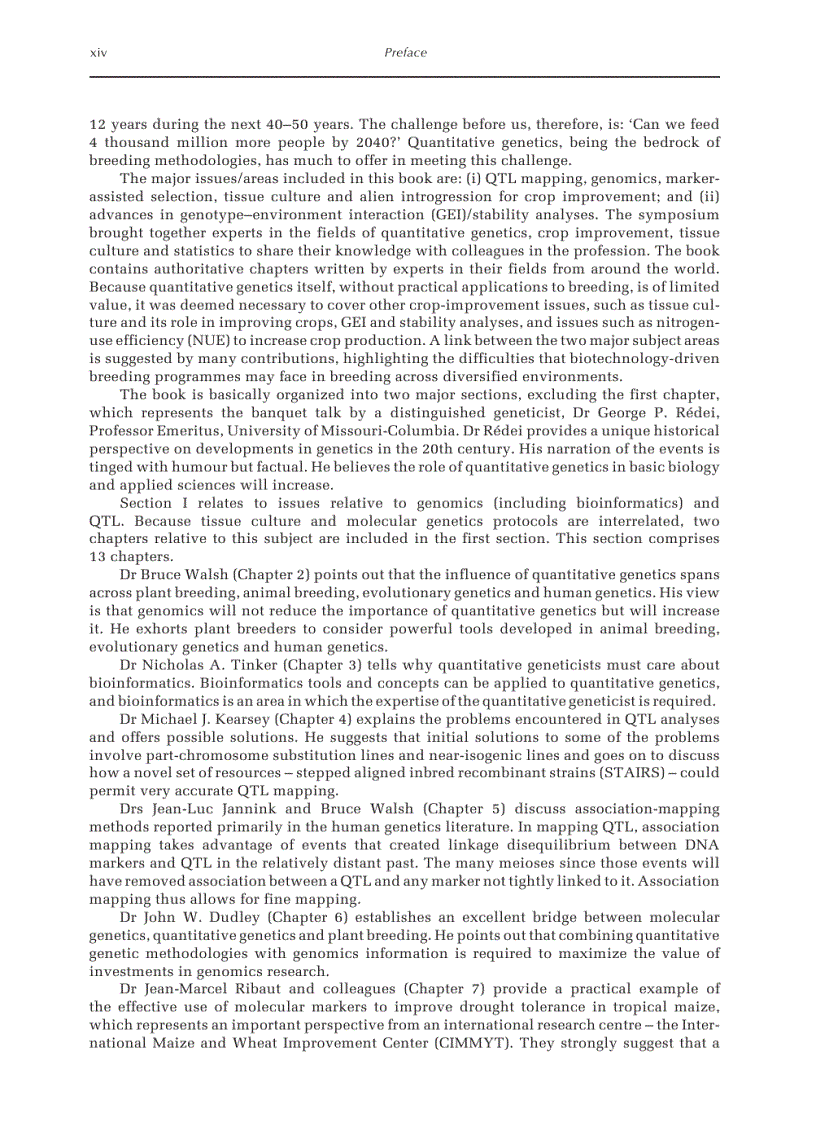 image for page Quantitative Genetics