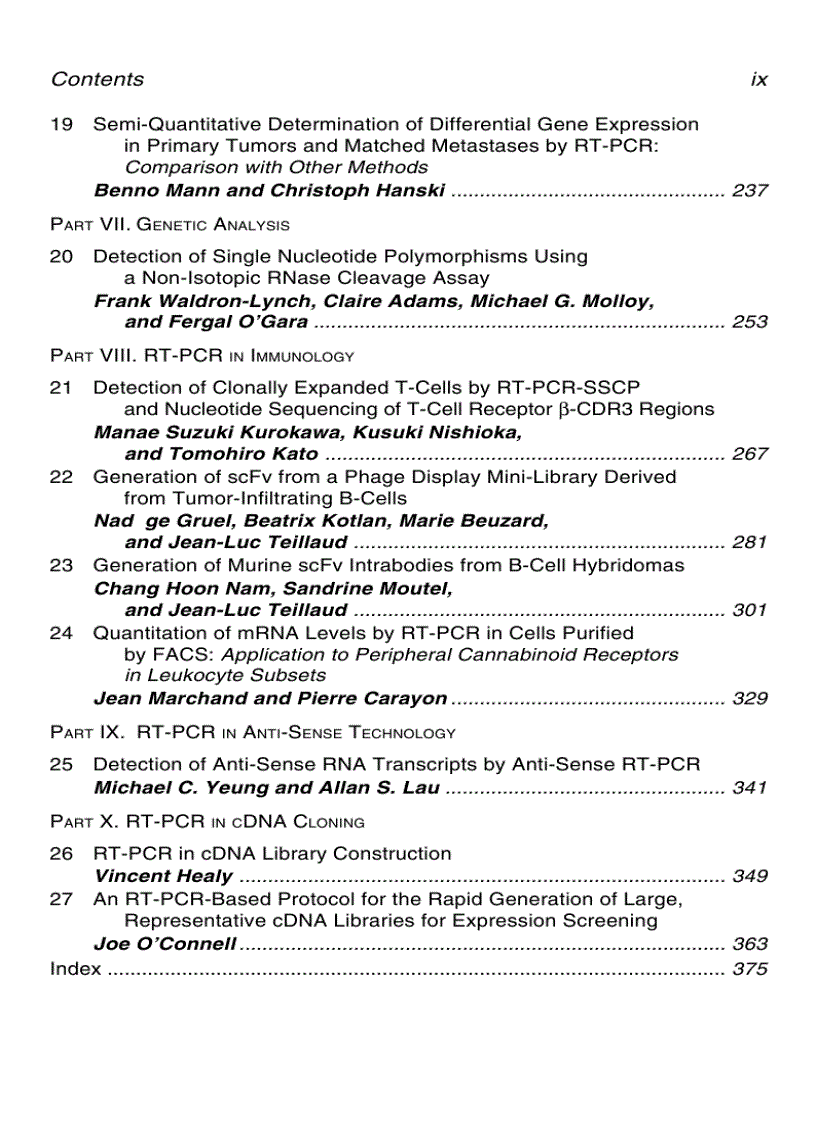 image for page RT PCR Protocols 1st Edition