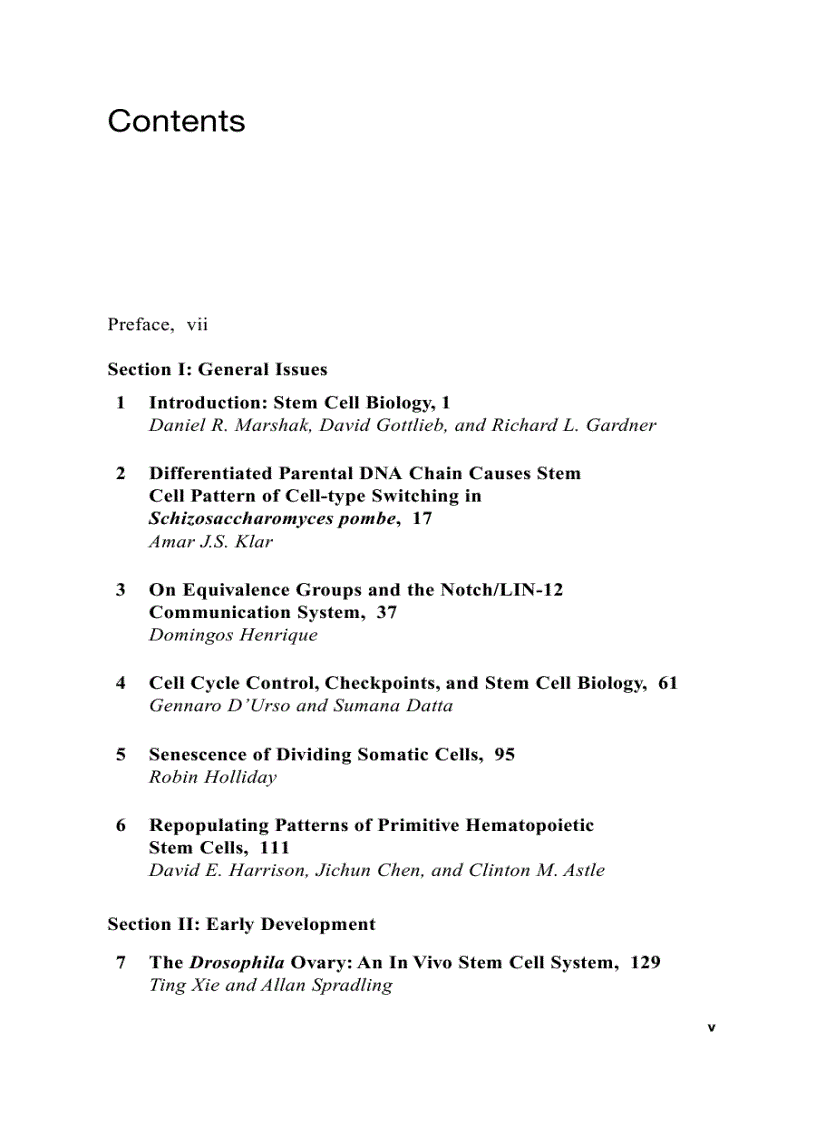 image for page Stem Cell Biology