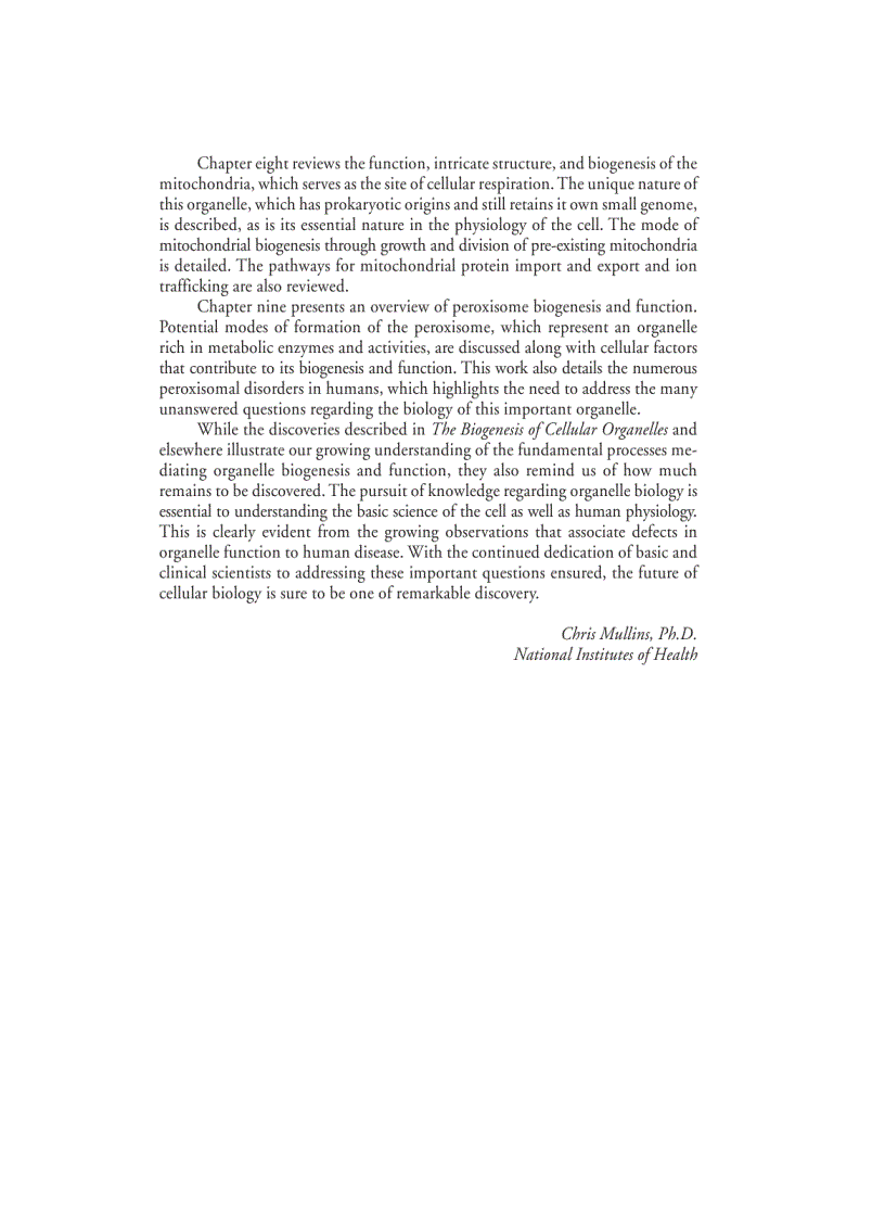 image for page The Biogenesis of Cellular Organelles