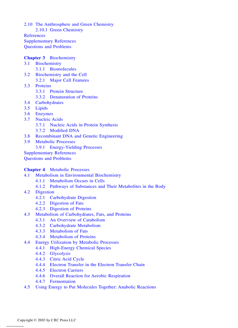 image for page Toxicological Chemistry and Biochemistry 3rd Edition