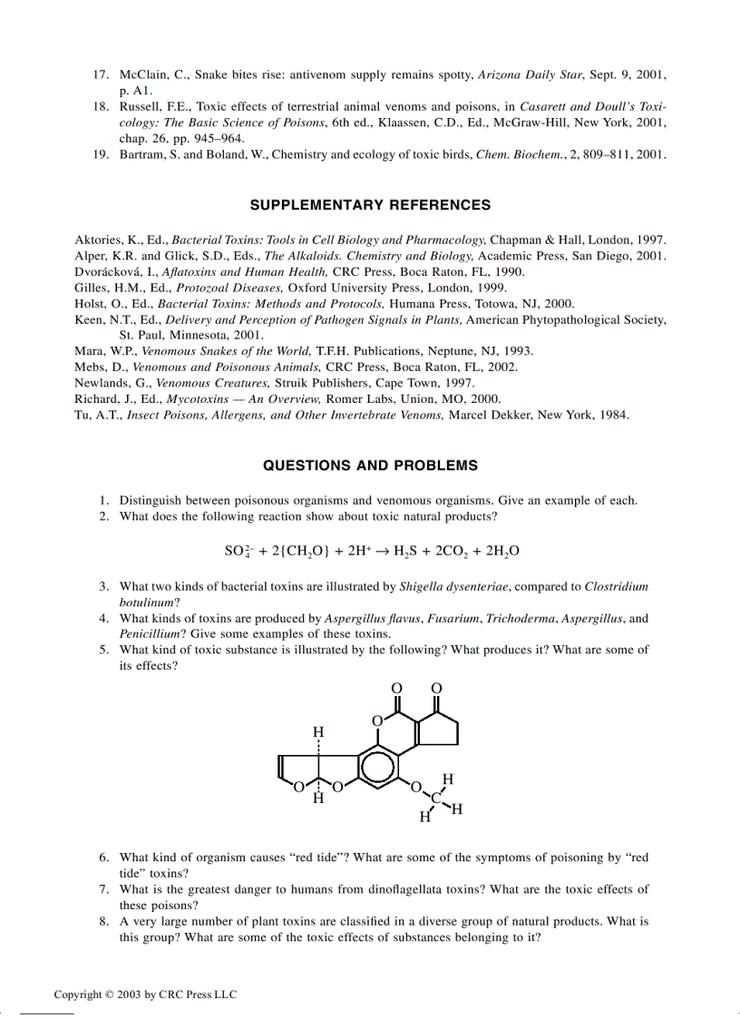 image for page Toxicological Chemistry and Biochemistry 3rd Edition