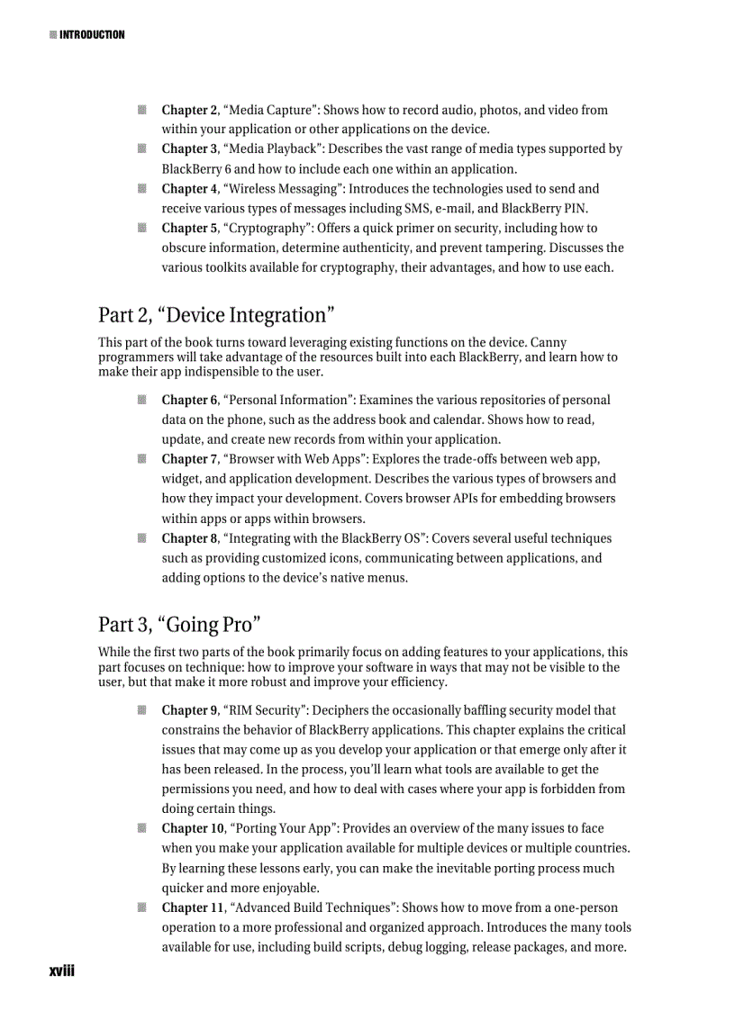 image for page Advanced BlackBerry 6 Development