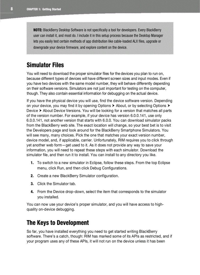image for page Advanced BlackBerry 6 Development