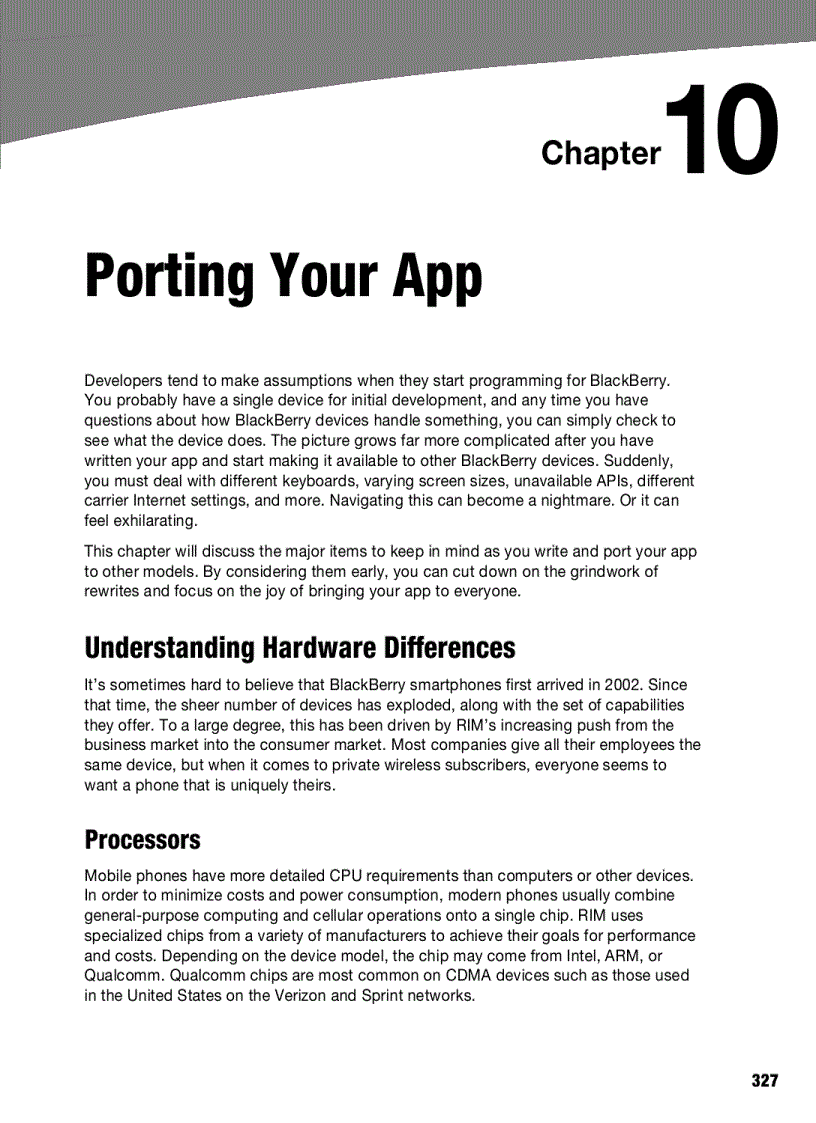 image for page Advanced BlackBerry 6 Development