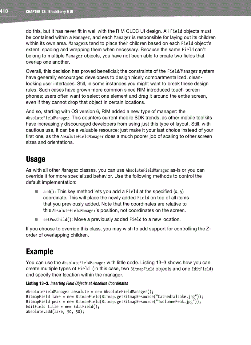 image for page Advanced BlackBerry 6 Development