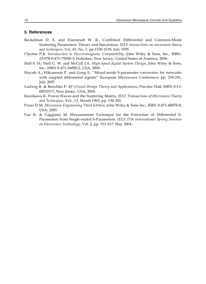 image for page Advanced Microwave Circuits and Systems