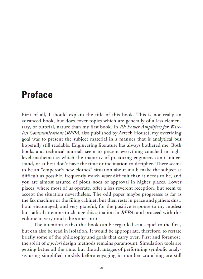 image for page Advanced Techniques in RF Power Amplifier Design