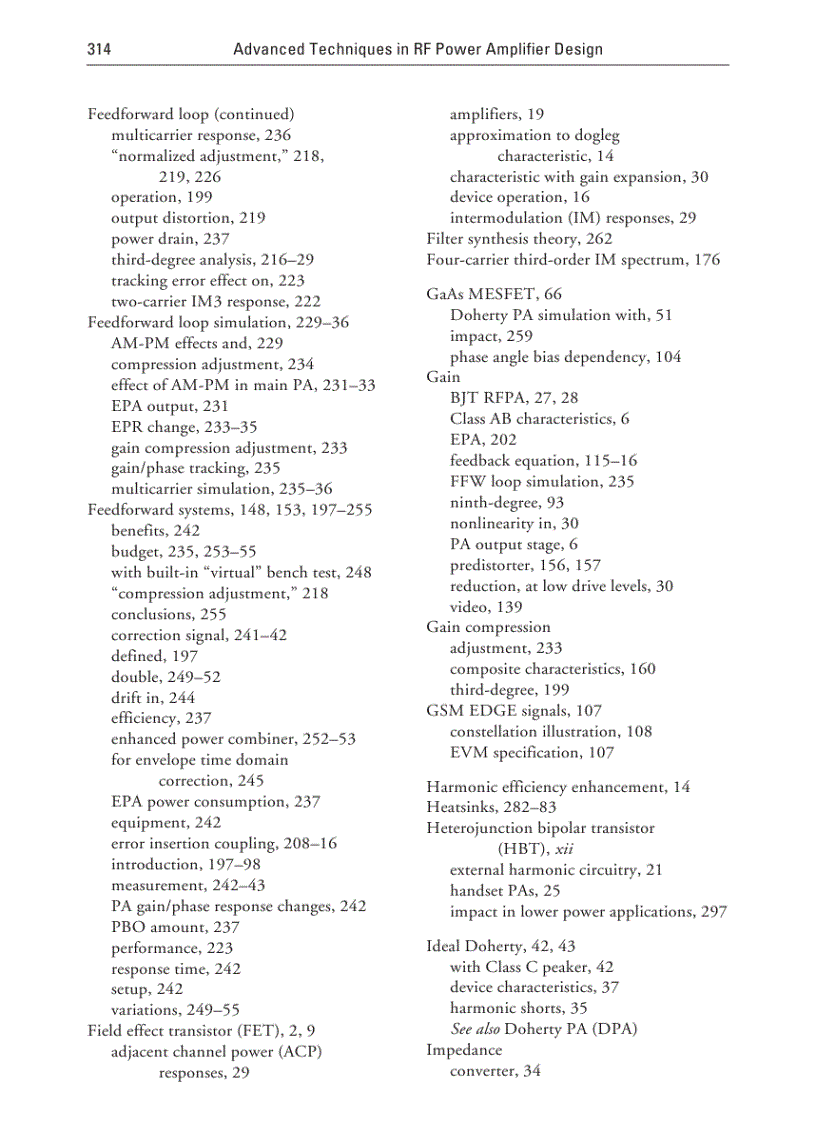 image for page Advanced Techniques in RF Power Amplifier Design