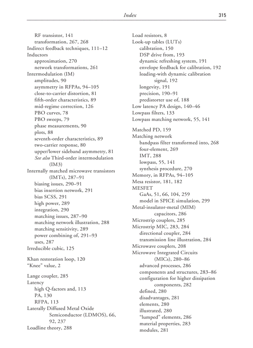 image for page Advanced Techniques in RF Power Amplifier Design